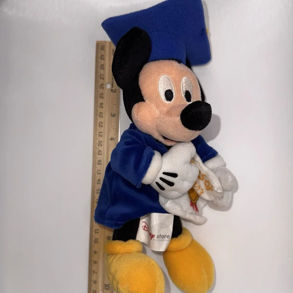 Disney Mickey Mouse Graduation Plush Class of 2003 Disney Store Stuffed Toy